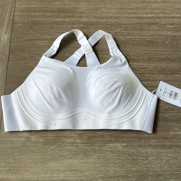 Gymshark CROSS BACK SPORTS BRA white XL NWT - Picture 6 of 7